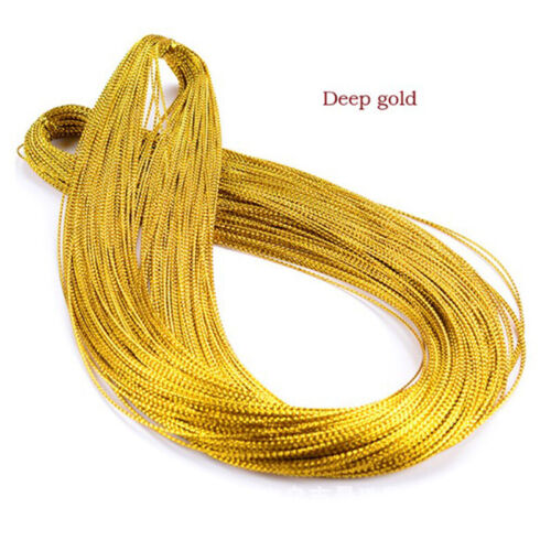 100m Rope Gold Silver Cord Gift Packaging String Metallic Jewelry Thread CoSEAU 