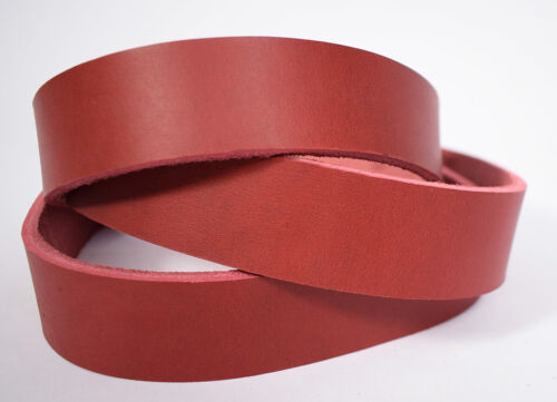 Blankleder Lederriemen Ledergurt Riemen 3,5-4,0 mm oxblood rot 1-10 cm #dox