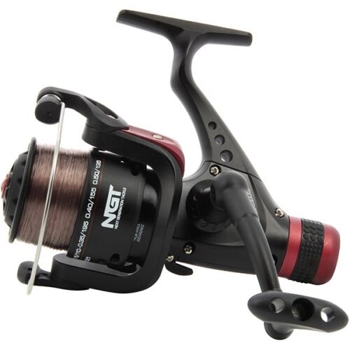 NGT CKR50 Carp Coarse Runner Spool 1BB Fishing Reel with Rear Drag and Case Set 
