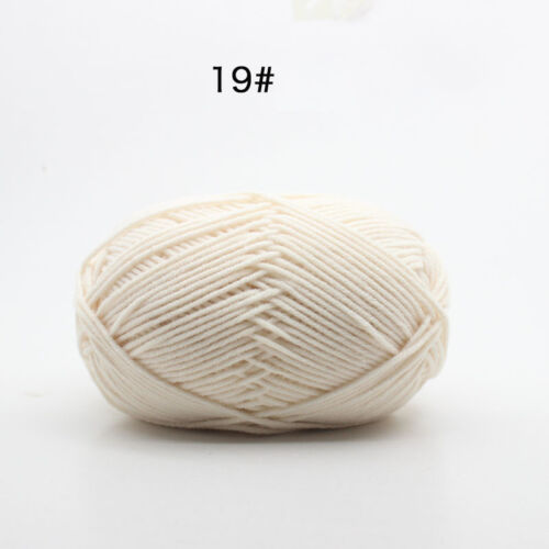 62 Colors X Skeins Hand Knitting Wool Baby Milk Cotton Crochet Chunky Yarn 50g 
