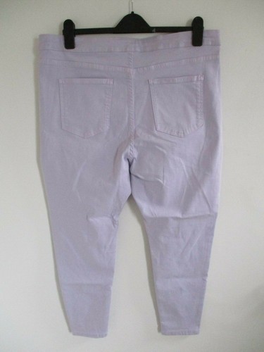 M/&S DENIM LADIES LILAC HIGH RISE /& SUPER SKINNY JEANS FLEXIFIT UK 20 SHORT 29/"