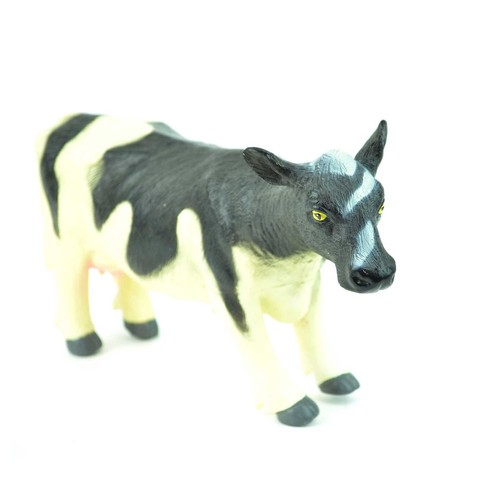 GOMMA morbida schiuma Peluche Mucca Animale Fattoria Giocattoli Regalo Di Compleanno Suono Figura