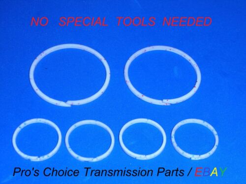 **NO TOOLS NEEDED**Teflon Ring Combo Kit---Fits ALL 700R4 4L60 MD8 Transmissions 
