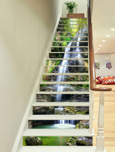 3D cave tropical stairs Risers Decoration Photo Mural Vinyl Decal Wallpaper CA 