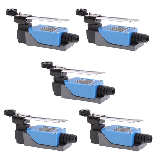 5Pcs Waterproof IP64 Momentary Rotary Roller Lever Limit Switch ME-8108 Blue