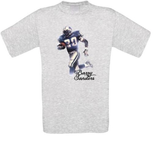 Barry sanders Lions American Football t-shirt todos los tamaños de nuevo 