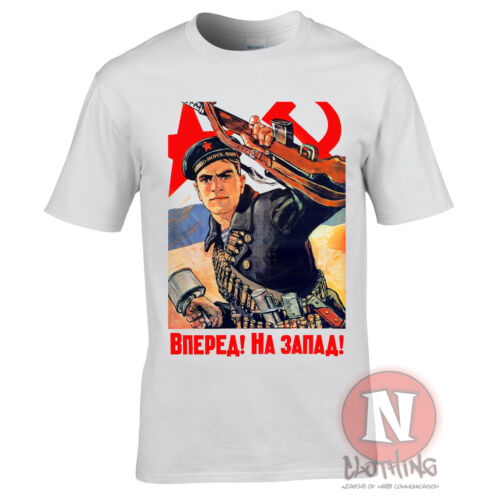 Soviet propaganda WW2 soldier communism T-shirt Eastern front World War 2 WWII