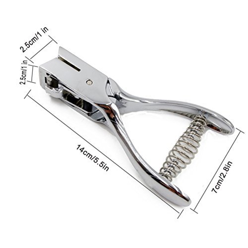 RioRand Heavy Hole Punches Duty Card Badge Lanyard Slot Punch Plier Tool