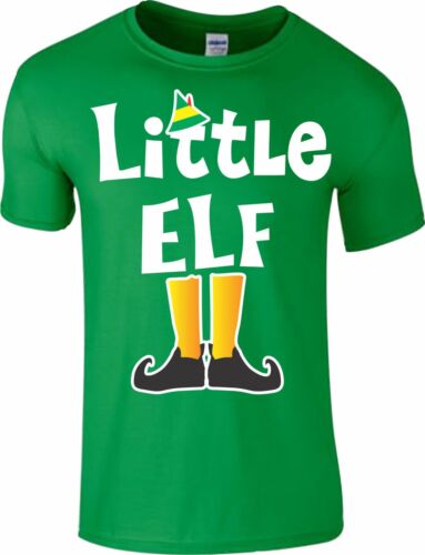 Little Elf T Shirt Family Pyjama PJ/'s Idea Dad Funny Christmas Xmas Gift Top
