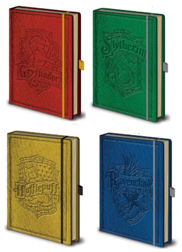Official Harry Potter Premium Hogwarts House A5 Lined Notebooks HP Film Gift 