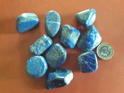 Lapis Lazuli Tumblestone brings friendship /&harmony into your life 30mm A Grade