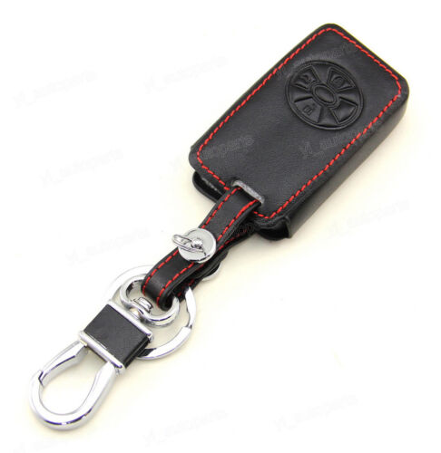 Leather Case Cover Holder For Toyota Reiz Corolla RAV4 Remote Smart Key 3 Button