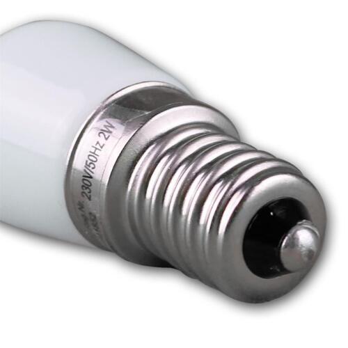 E14 LED Lampe Mini Blanc Chaud ampoule réfrigérateur poire e-14 230v 2w 140lm