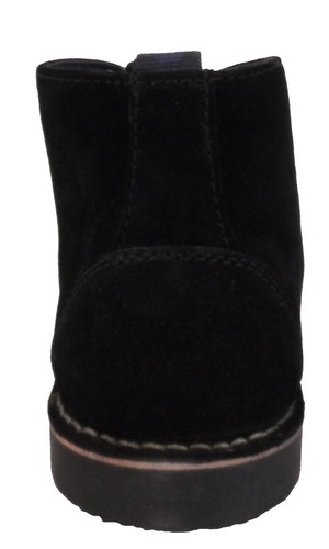 Lambretta Mens Black Real Suede Retro Mod Desert Boots