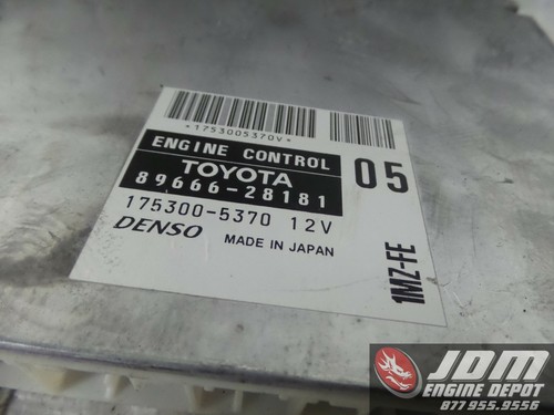 01-03 TOYOTA PREVIA 3.0L DOHC V6 VVTI A//T ECU #89666-28181 JDM 1MZ