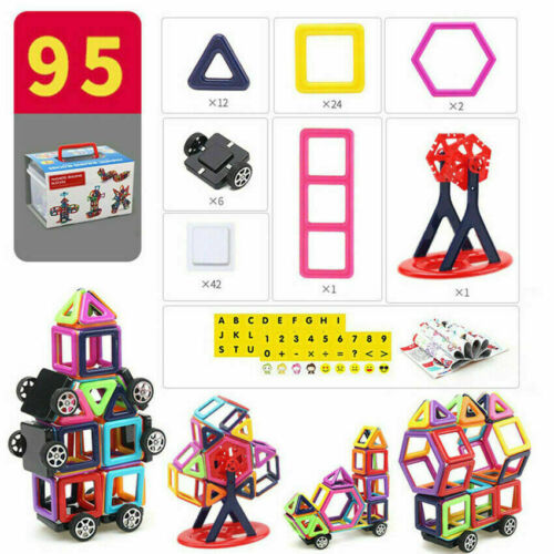 234-40 Blocks Magnetic Building Kinder Spielzeug Magnetische Bausteine Blöcke 