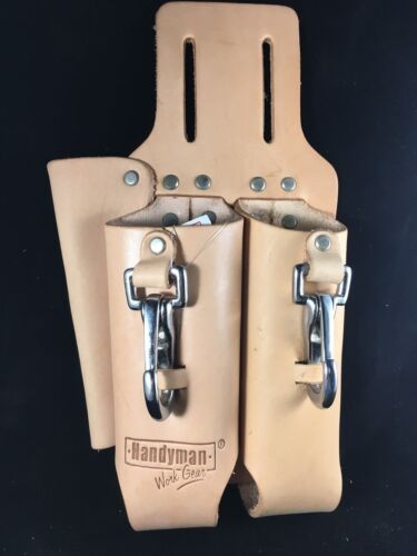 Leather Plier Holder tool pouch waist bag multi pocket w// roller buckle belt 2/"