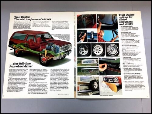 1979 Plymouth Trail Duster Truck Original Car Sales Brochure Catalog
