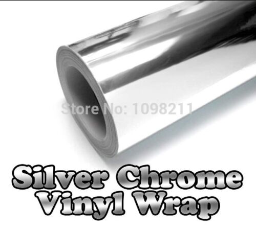 BMW Silver Film Silver Sticker Chrome Film Chrome Sticker Wrap Vinyl Decal 8&#034;x60