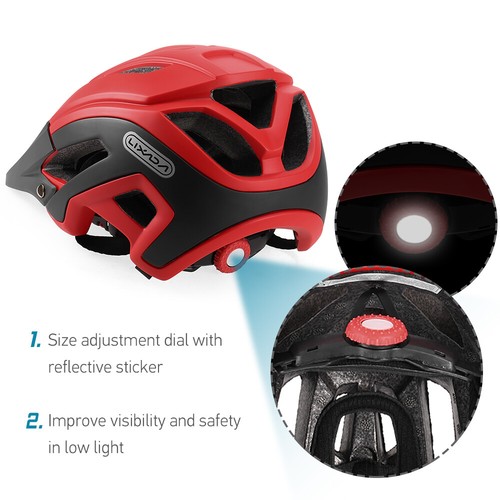 Cycling Helmet Protective Mens Safety Adult Mountain Bike Bicycle Helmet UK M2H9