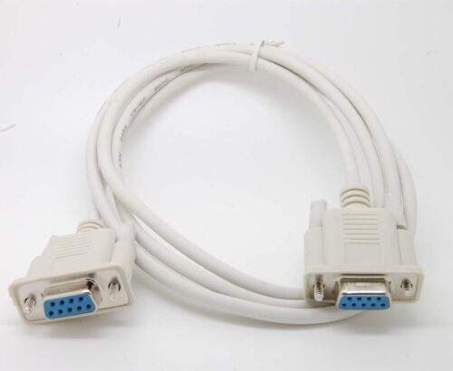 10pcs Serial RS232 Null Modem Cable Female to Female DB9 5ft Cross connection