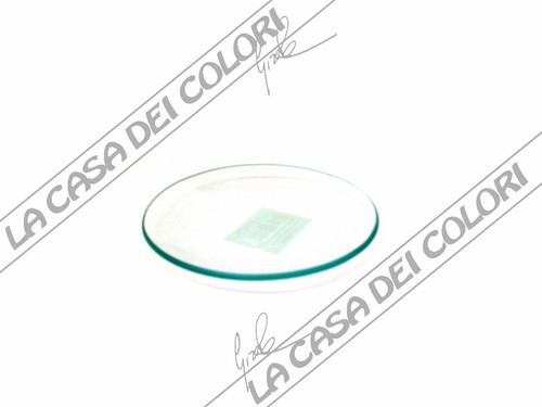 OGGETTO IN VETRO DECOUPAGE D15cm PIATTO TONDO IN VETRO