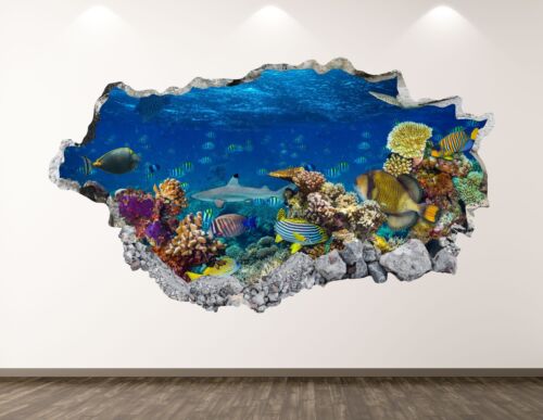 Aquarium Wall Decal Art Decor 3D Ocean Kids Room Vinyl Gift Mural Sticker BL51 