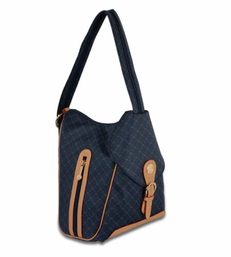 Details about   Rioni Signature Navy blue Backpack with zipper strap STA 20082 