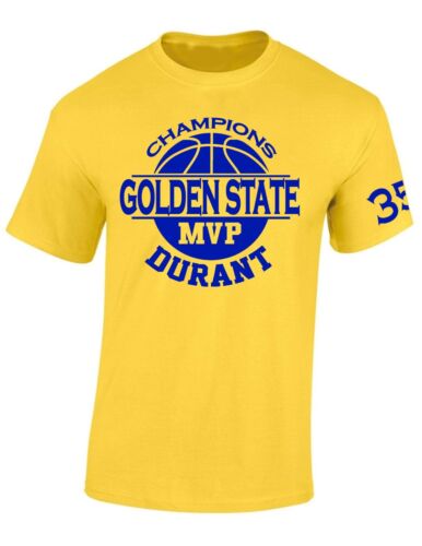 Golden State Warriors Kevin Durant MVP Jersey T-Shirt Men S-6X 2017 CHAMPIONS 35