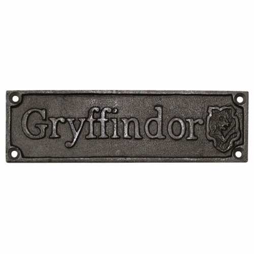 Gryffindor Harry Potter Hogwarts Cast Iron Sign Rustic Vintage Style Plaque
