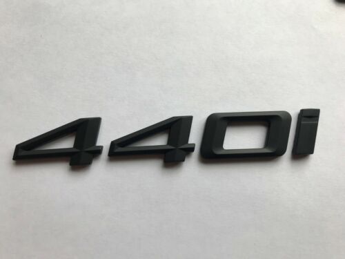 Noir Mat 440I Badge Arrière Coffre pour de Voiture BMW 4 Série Modèles