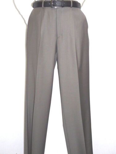 Mens MANTONI Pleated Dress Pants 100/% Wool Super 140/'s Classic Fit  40901 Taupe