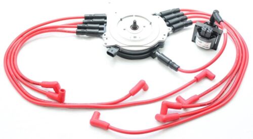Optispark Distributor Red 8.5mm Spark Plug Wires Coil 92-94 Corvette LT1 5.7L V8 