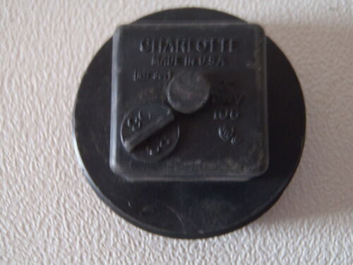 106 Charlotte 2" DWV Black Plastic Pipe Cap 