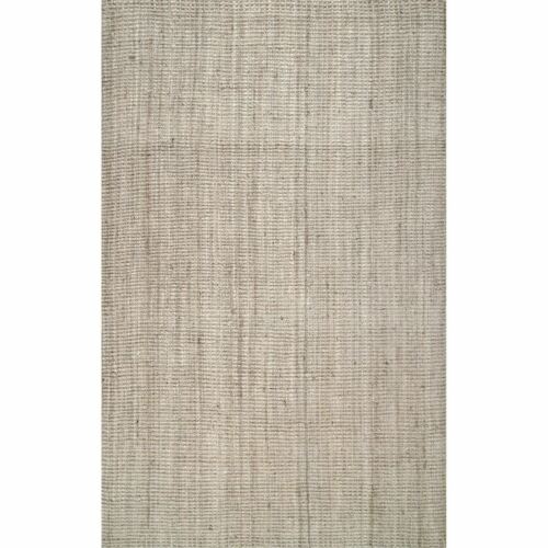 nuLOOM Handwoven Natural Fibers Ashli Solid Area Rug in Off White 