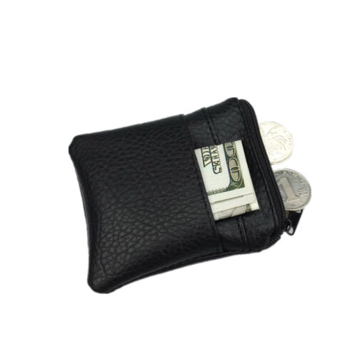 1PC Portable Leather Coin Purse Men Women Card Holder Mini Short Wallet Bags 