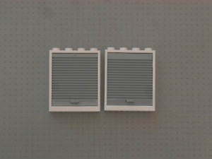 1x4x4 Rivets - 6154 6155 2 Blanc /& Gris Windows avec ascenseur porte GMT207 Lego