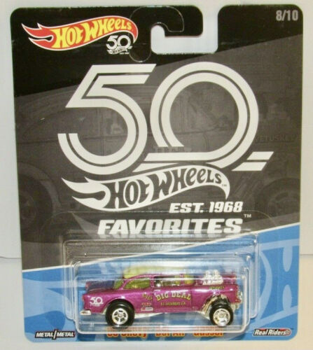 HOT WHEELS Big Deal /'55 Chevy Gasser 50 Years Bel Air Save On Combine Shipping