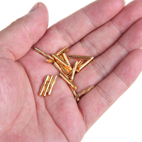 10Pairs/Set 2mm Bullet Banana Plug Wire Connector Tool for RC Battery Fs 