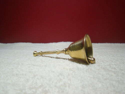 Bell Brass 4/" Hand Held Service Chime Hotel Shop Reception Dinner Free Ship