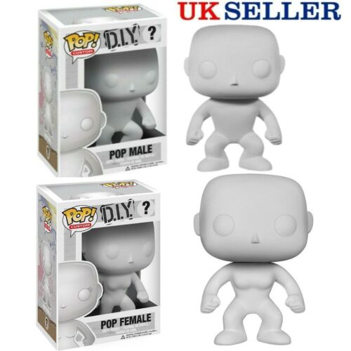 Funko POP DIY Male Female Figures Collectable Blank Custom Make Your Own Toy-i