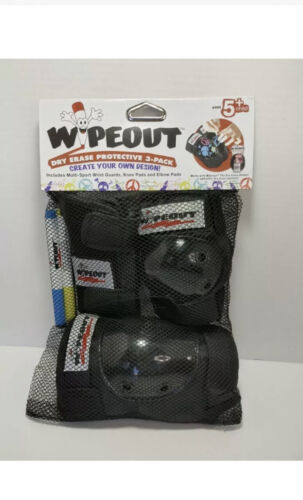 Elbow Pads and Wristguards Black Wipeout Dry Erase Kids Pad Set with Knee Pads