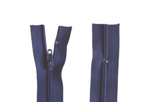 Reißverschluss Kopfkissen Bettwäsche schließbare Länge 80 cm dunkelblau 