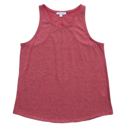 Details about  / Ladies New Stripe Tank Sleeveless Organic Cotton Vest Tops 260