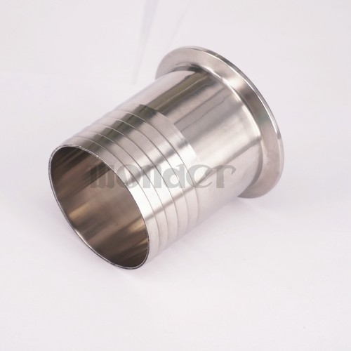 63mm Tube O//D x 77.5mm O//D SS304 Sanitary Hose Barb Connector Pipe Fitting