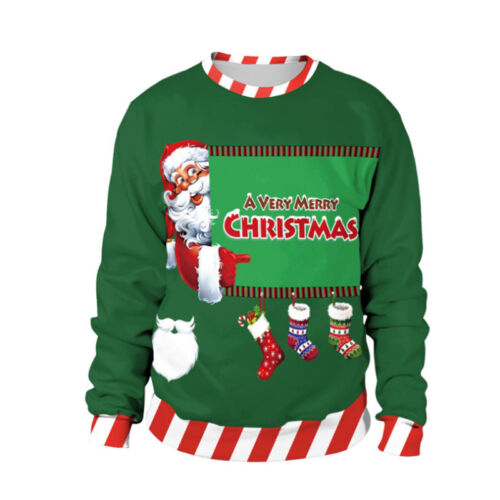 Damen Weihnachten Pullover Pulli Sweatshirt Ugly Sweater Weihnachtspulli Jumper 