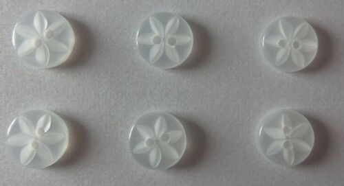 8 Round 10 mm Acrylic Patterned Buttons  Craft Knitting Toppers Cards craft 