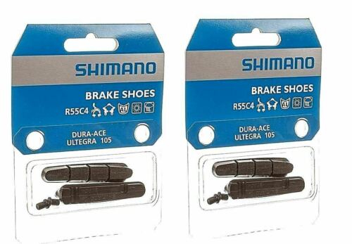New 2-Pack Shimano DURA-ACE ULTEGRA 105 R55C4 Bicycle Brake Shoes Pads Pair