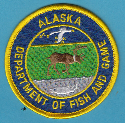 ALASKA  DEPARTMENT OF FISH AND GAME POLICE SHOULDER PATCH