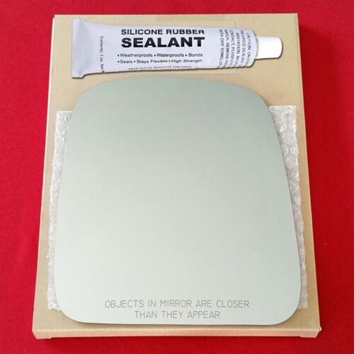 Mirror Glass Replacement + Silicone Adhesive For 03-07 Express Savana Passenger